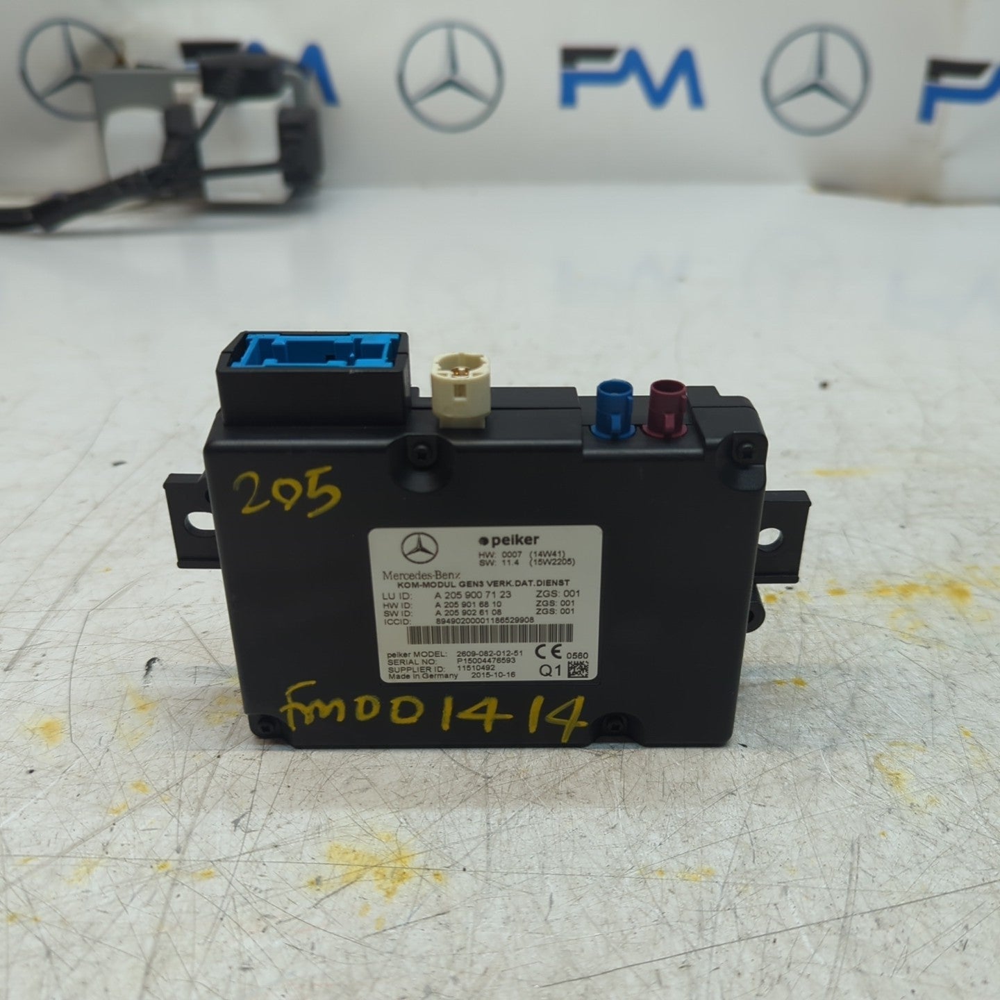 MERCEDES S C-CLASS GEARBOX CONTROL UNIT W205 W222 A2059007123 FM001414