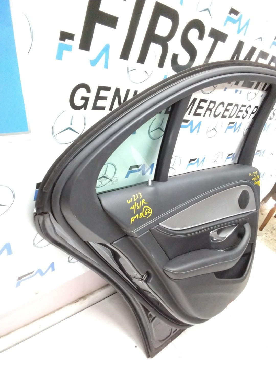 MERCEDES BENZ  E-CLASS W213 PASSENGER SIDE REAR DOOR N/S/R COMPLETE BLACK FMD62