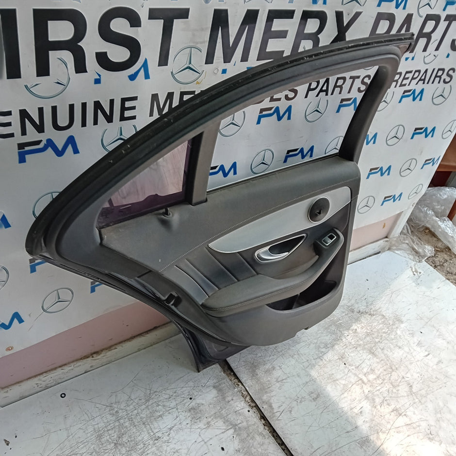 MERCEDES C-CLASS W205 SLN PASSENGER REAR DOOR NSR BLUE 2014 ON COMPLETE FMD375
