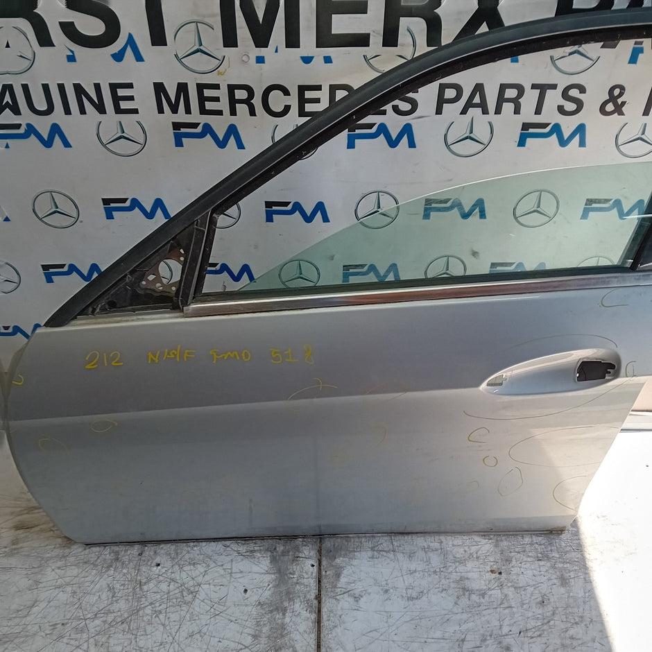 MERCEDES BENZ  E-CLASS W212 PASSENGER FRONT DOOR NSF 2015 SILVER  FMD518