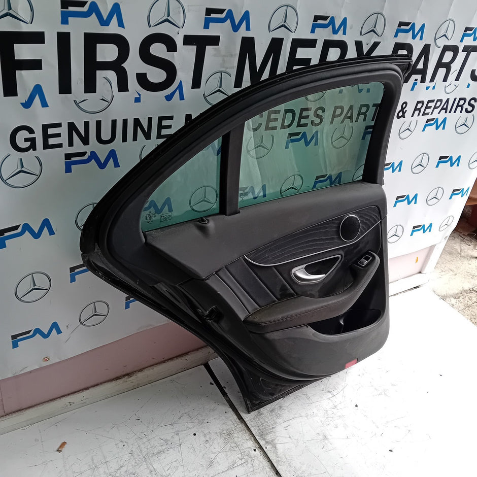 MERCEDES BENZ C-CLASS W205 PASSENGER SIDE REAR DOOR N/S/R BLACK FMD120