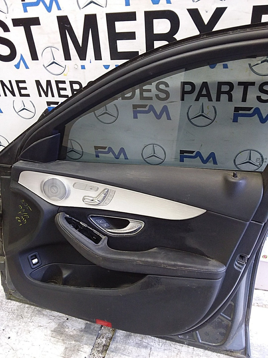 MERCEDES BENZ C-CLASS W205 SLN DRIVER FRONT DOOR OSF GREY 2014-21  FMD621