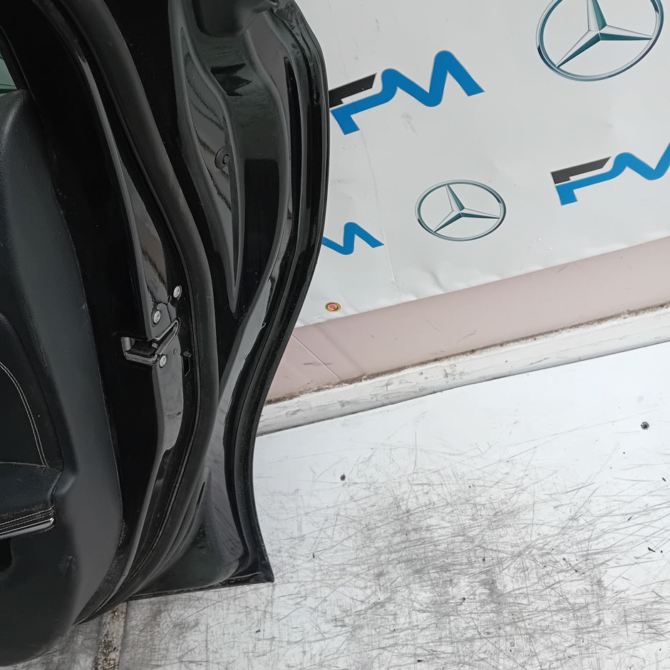 MERCEDES A-CLASS W176 DRIVER REAR DOOR OSR BLACK 2012-2018 COMPLETE FMD444