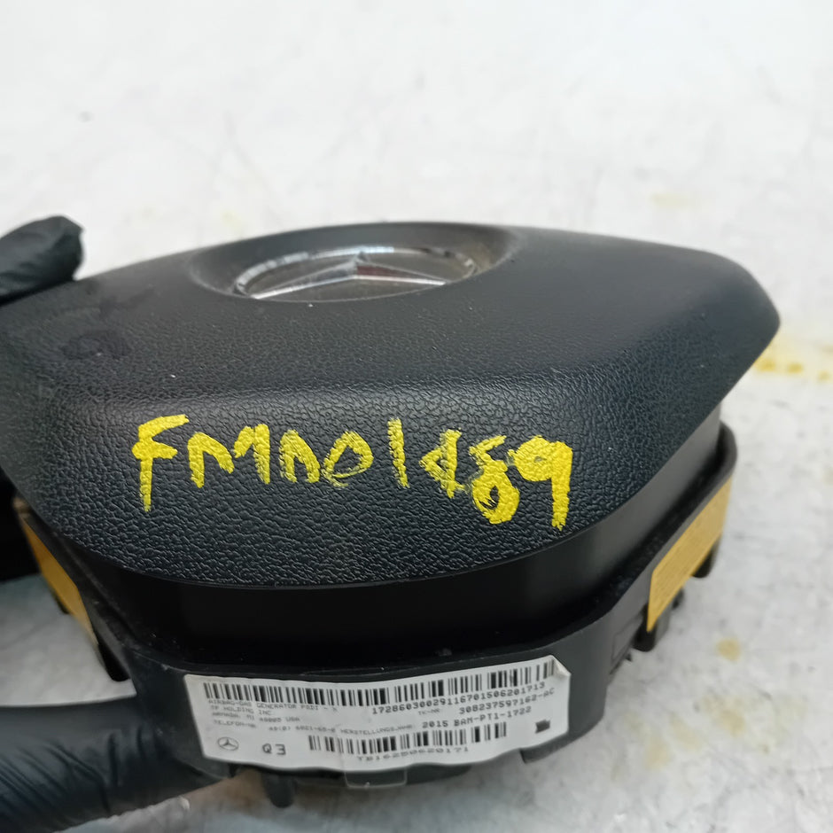 MERCEDES BENZ A-CLASS W176 STEERING WHEEL AIRBAG DRIVER OS RIGHT Q3 FM001489