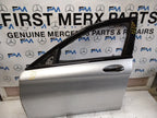 MERCEDES C-CLASS W205 PASSENGER SIDE FRONT DOOR N/S/F COMPLETE SILVER FMD105