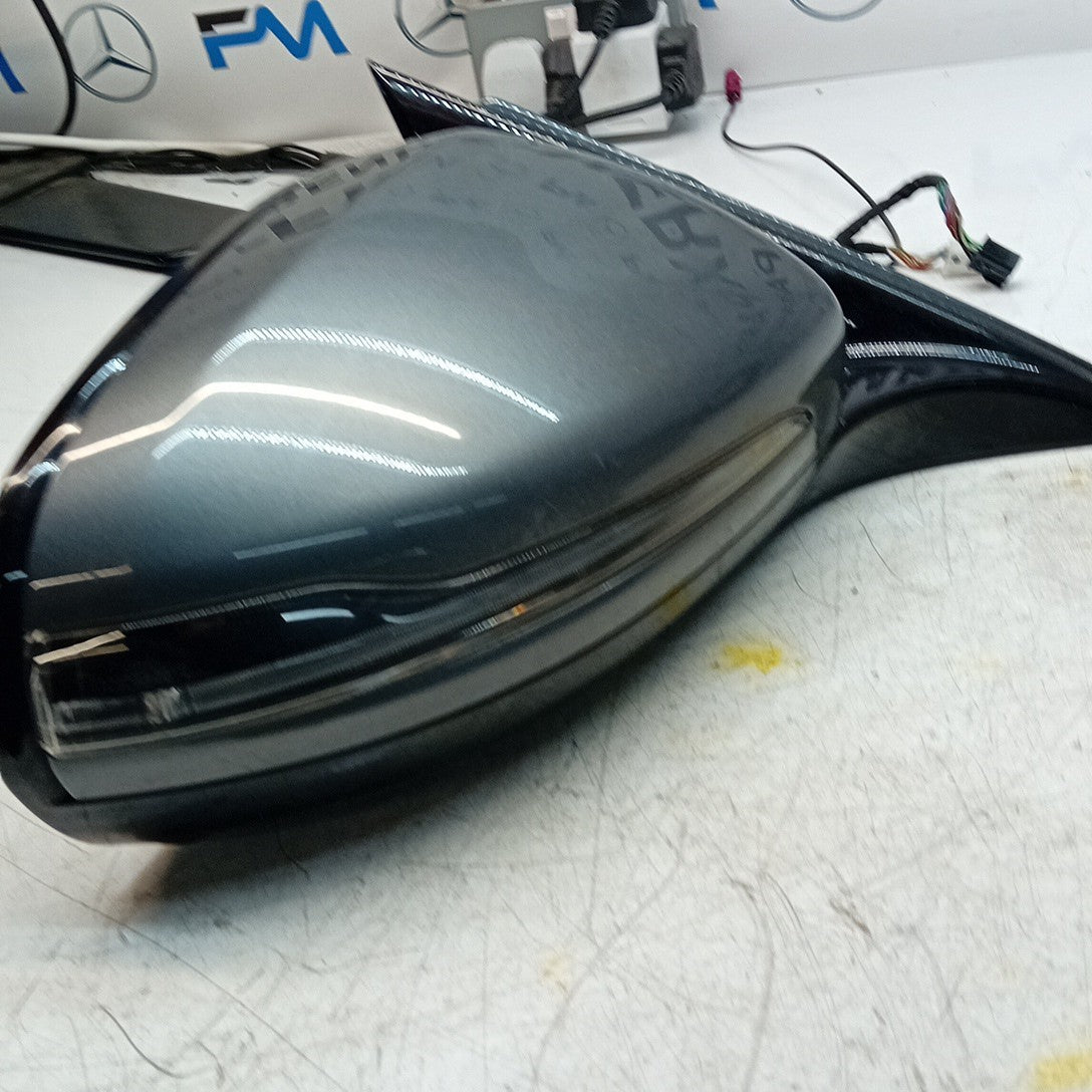 MERCEDES E-CLASS W213 DRIVER  WING MIRROR OSF GREY 2016 PL BS A2138104000 FMM66