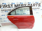 MERCEDES BENZ A-CLASS W177 DRIVER SIDE REAR DOOR O/S/R COMPLETE RED FMD83