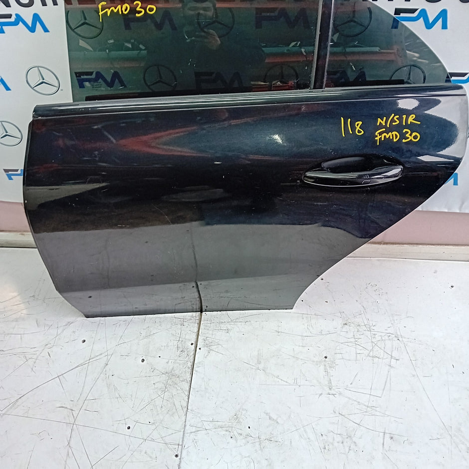 MERCEDES BENZ CLS W118 PASSENGER SIDE REAR DOOR N/S/R COMPLETE BLACK FMD30