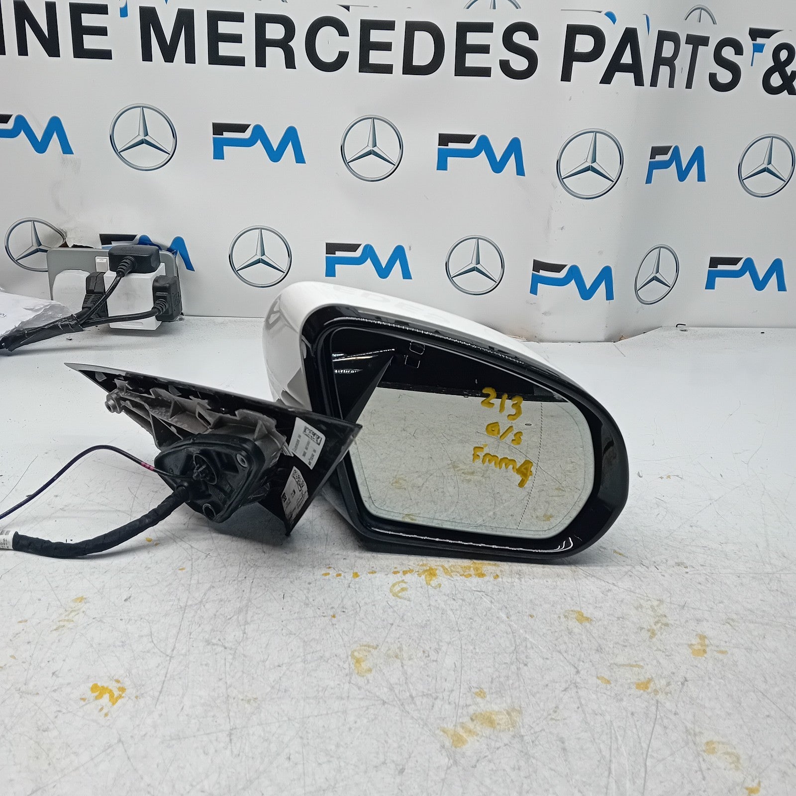 MERCEDES E-CLASS 2016 On W213 DRIVER SIDE WING MIRROR A2138102800 WHITE FMM4