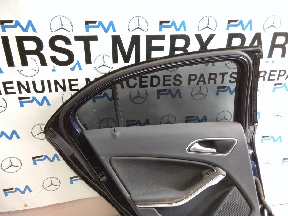 MERCEDES A-CLASS W176 PASSENGER REAR DOOR NSR BLUE 2012-18 COMPLETE FMD325
