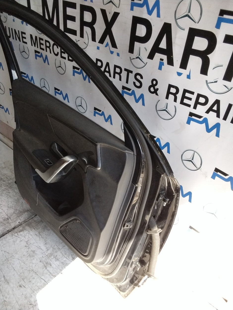 MERCEDES A-CLASS W177  PASSENGER FRONT DOOR NSF BLACK 2018-2023 COMPLETE FMD311