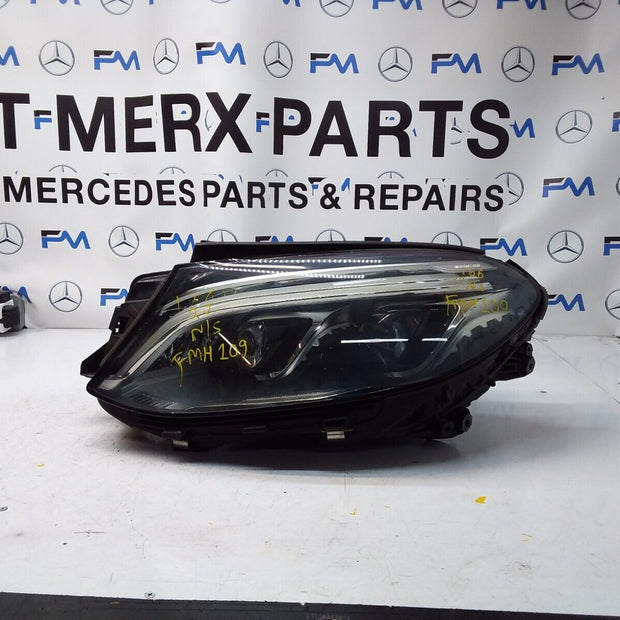 18 MERCEDES GLE W166 COMPLETE FACELIFT HEADLIGHT PASSENGER NS A1669064103 FMH109