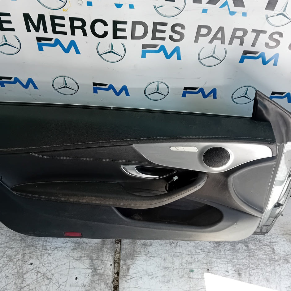 MERCEDES C-CLASS W205 CP PASSENGER FRONT DOOR NSF 2016 ON GREY COMPLETE FMD365