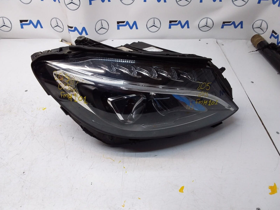 2018 MERCEDES C CLASS W205 HEADLIGHT FACELIFT DRIVER OS A2059067603 FMH101 
