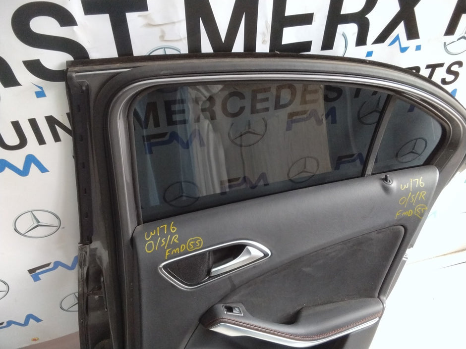 MERCEDES BENZ  A-CLASS W176 DRIVER SIDE REAR DOOR N/S/R COMPLETE GREY FMD55