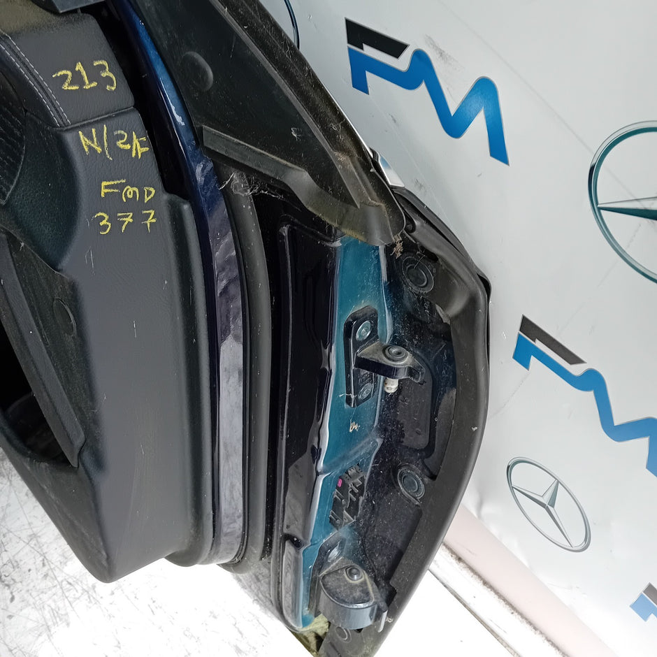 MERCEDES E-CLASS W213 SLN PASSENGER FRONT DOOR NSF BLUE 2016 ON COMPLETE FMD377