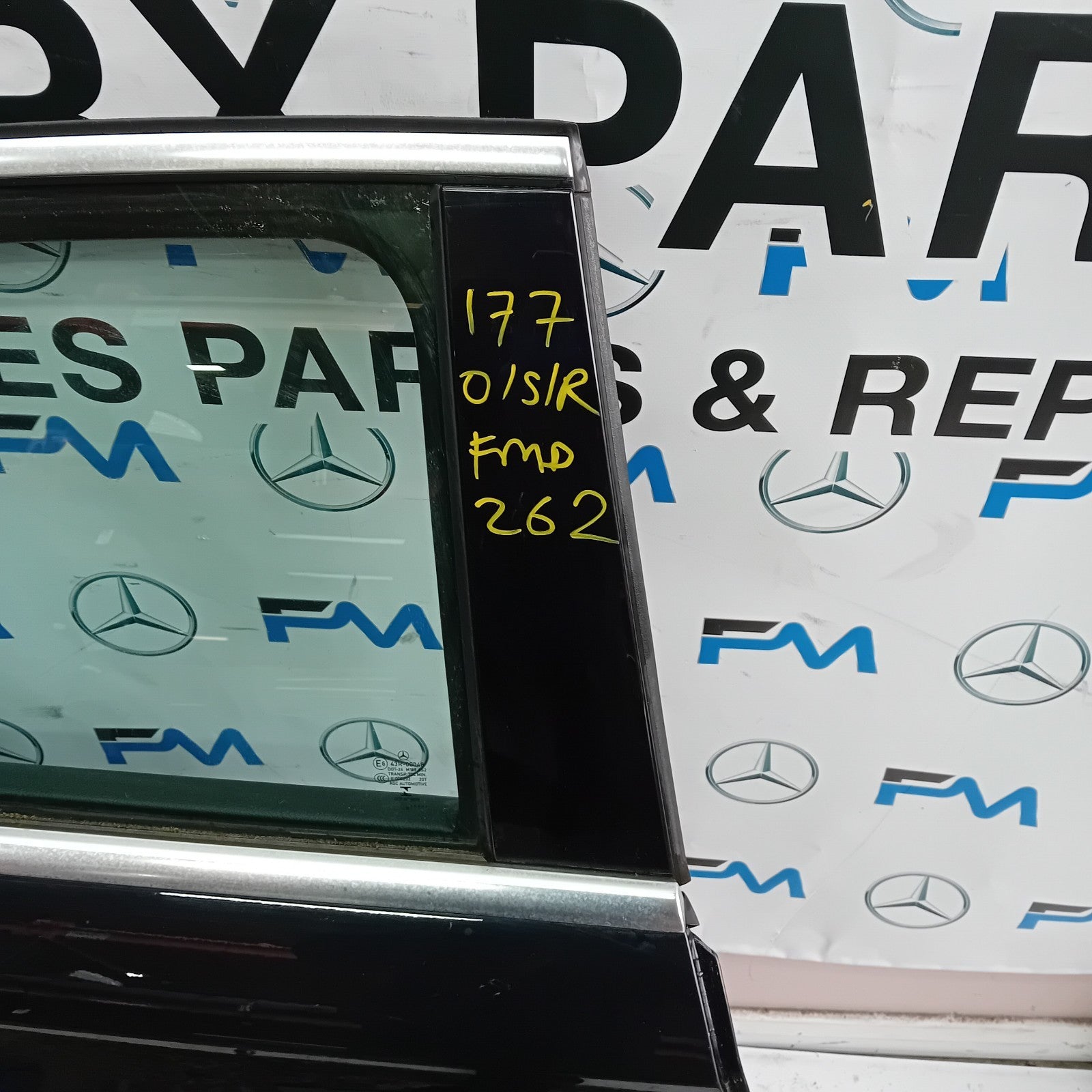 MERCEDES A-CLASS W177 SLN DRIVER REAR DOOR OSR BLACK 2018 ON COMPLETE FMD262
