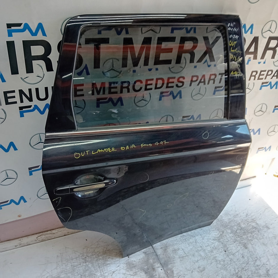MITSUBISHI OUTLANDER MK3 DRIVER REAR DOOR OSR 2013 BLACK FMD497