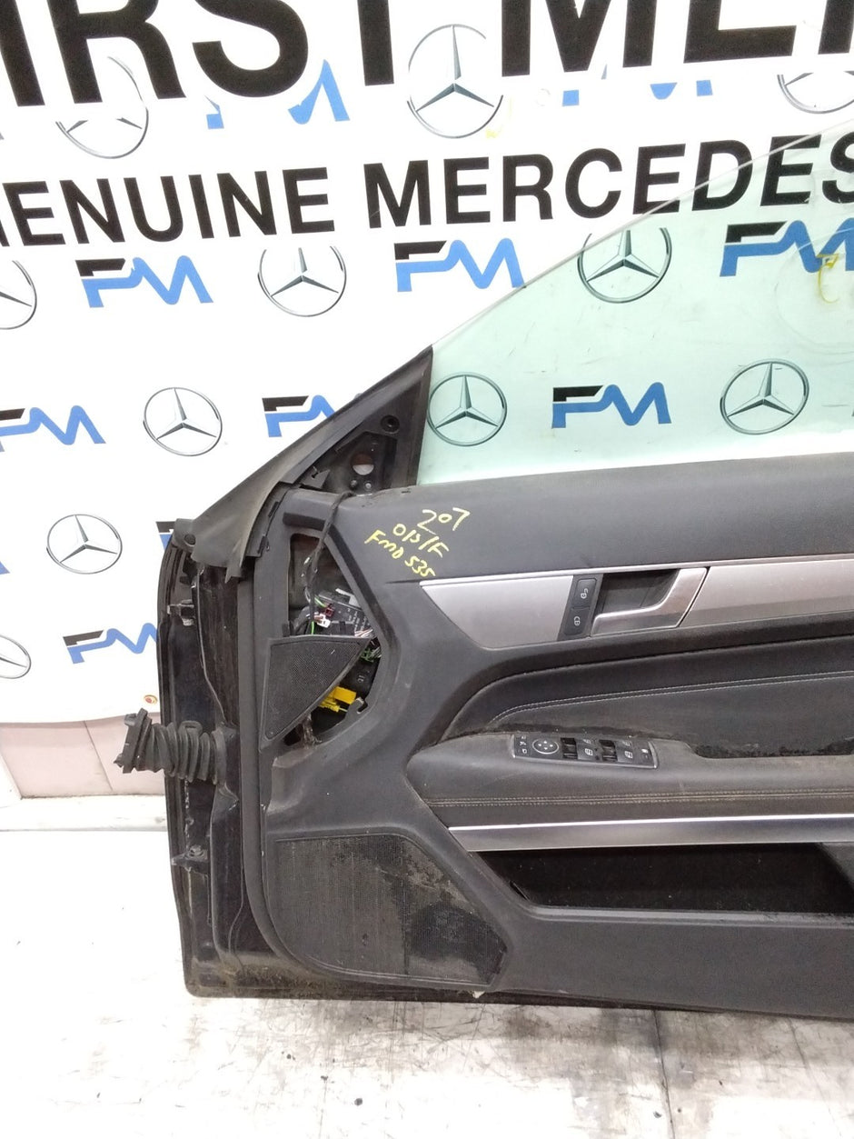 MERCEDES BENZ  E-CLASS W207 DRIVER FRONT DOOR OSF BLACK 2009-16  FMD535