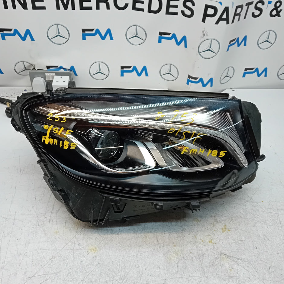 MERCEDES GLC W253 DRIVER HIGH PERFORM COMPLETE HEADLIGHT A2539065401 2016 FMH185