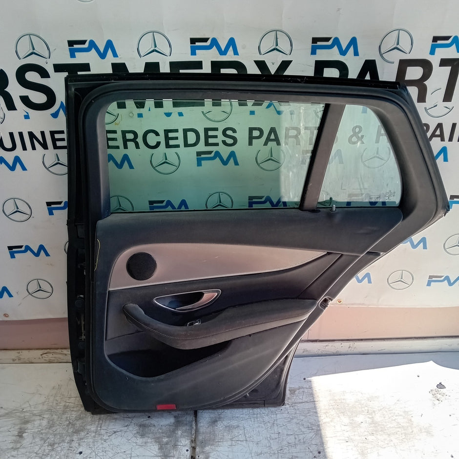 MERCEDES E-CLASS S213 EST DRIVER REAR DOOR OSR BLACK 2016 ON COMPLETE FMD452