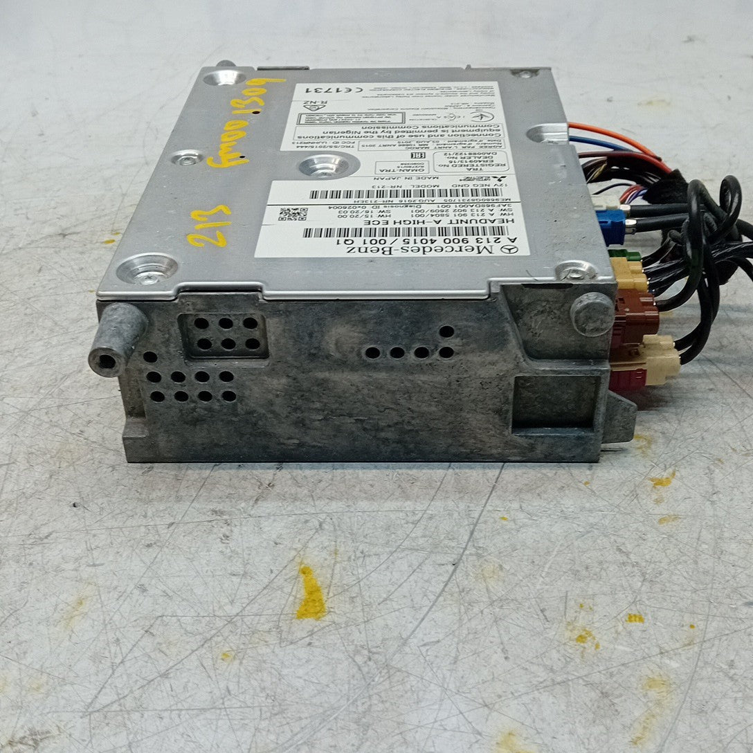MERCEDES BENZ E-CLASS W213 2017 RADIO CD STEREO HEAD UNIT A2139004015 FM001309