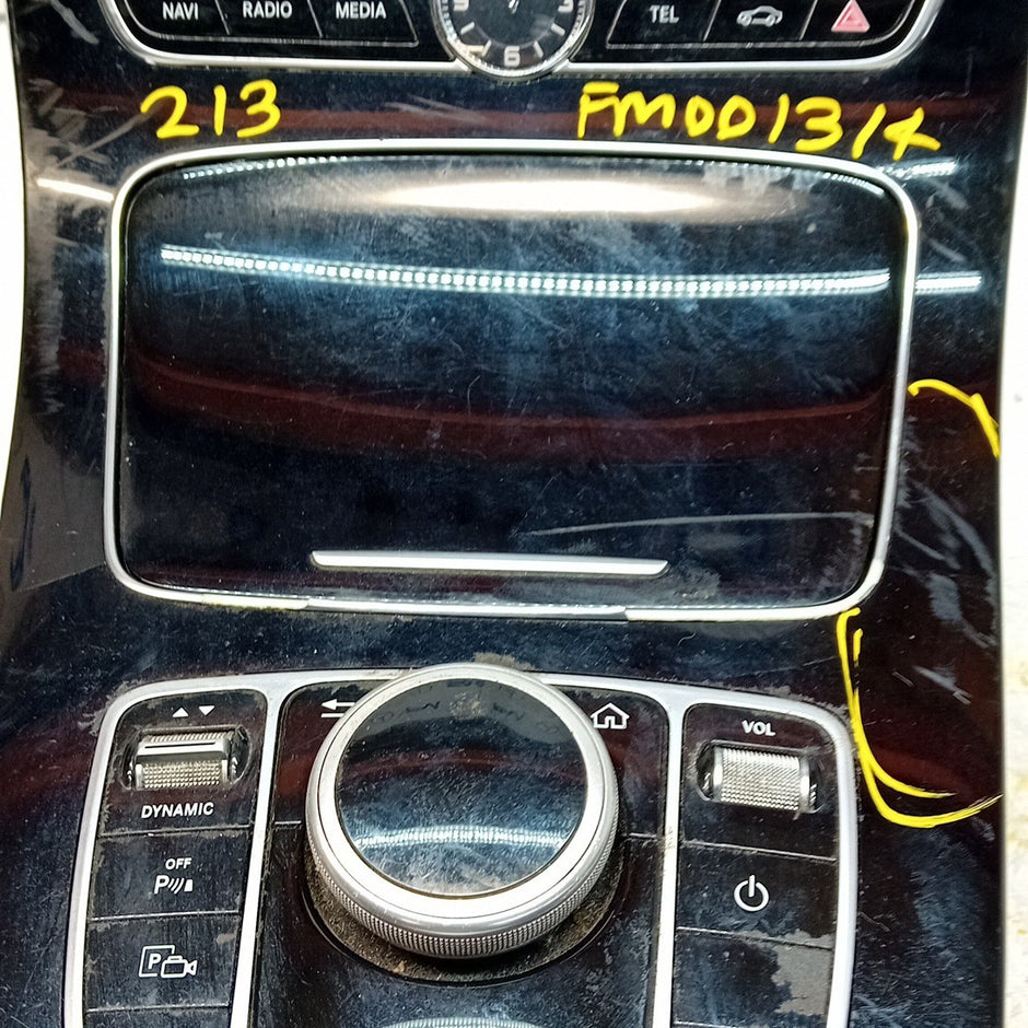  MERCEDES E-CLASS W213 CLIMATE & CENTRE CONSOLE A2138100815  COMPLETE FM001314