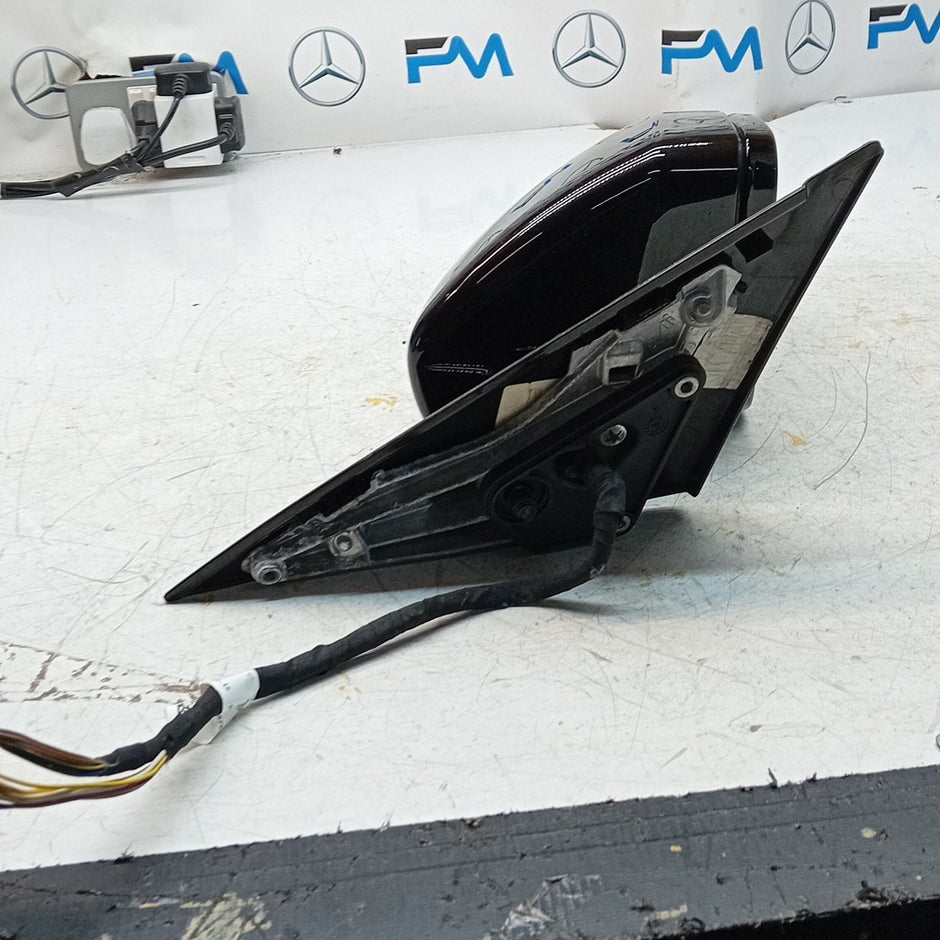 MERCEDES S-CLASS W222 DRIVER WING MIRROR OS BLACK A2228101616 2014 PL FMM56