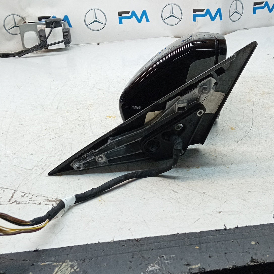 MERCEDES S-CLASS W222 DRIVER WING MIRROR OS BLACK A2228101616 2014 PL FMM56