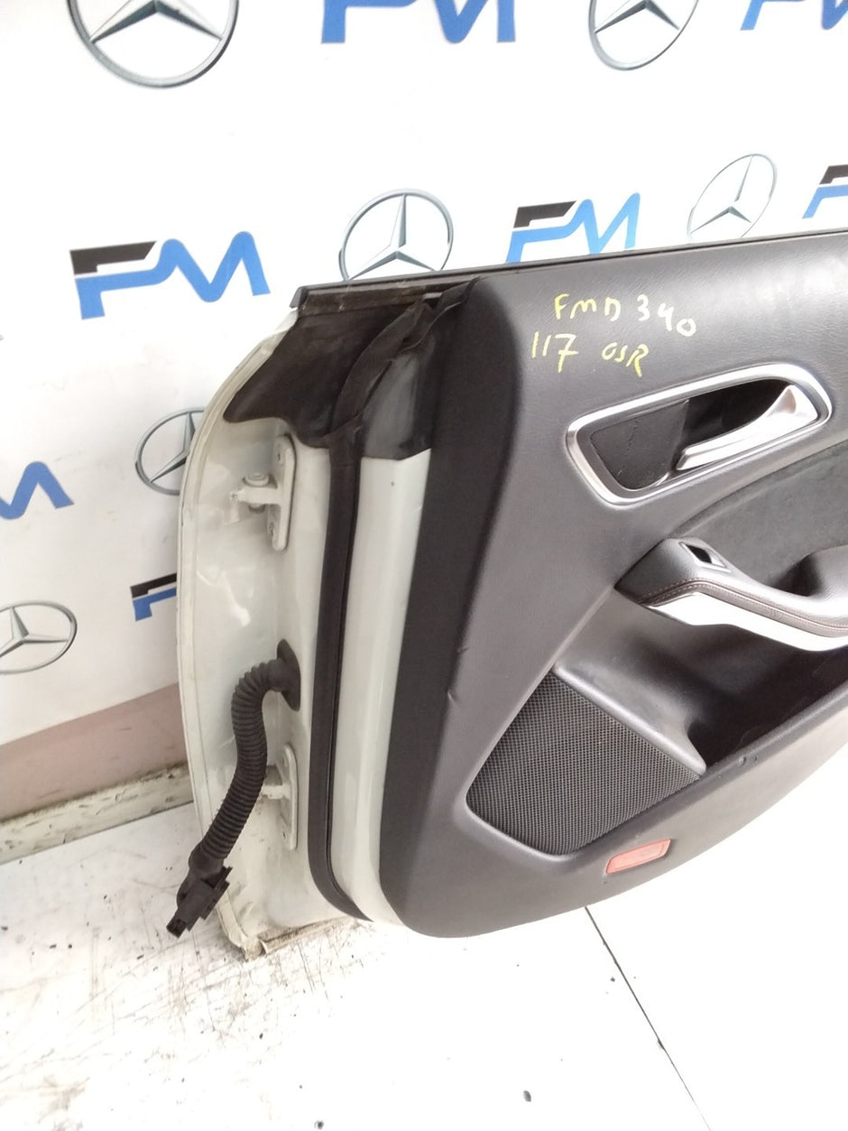 MERCEDES CLA W117 SLN DRIVER REAR DOOR OSR WHITE 2013-19 COMPLETE FMD340