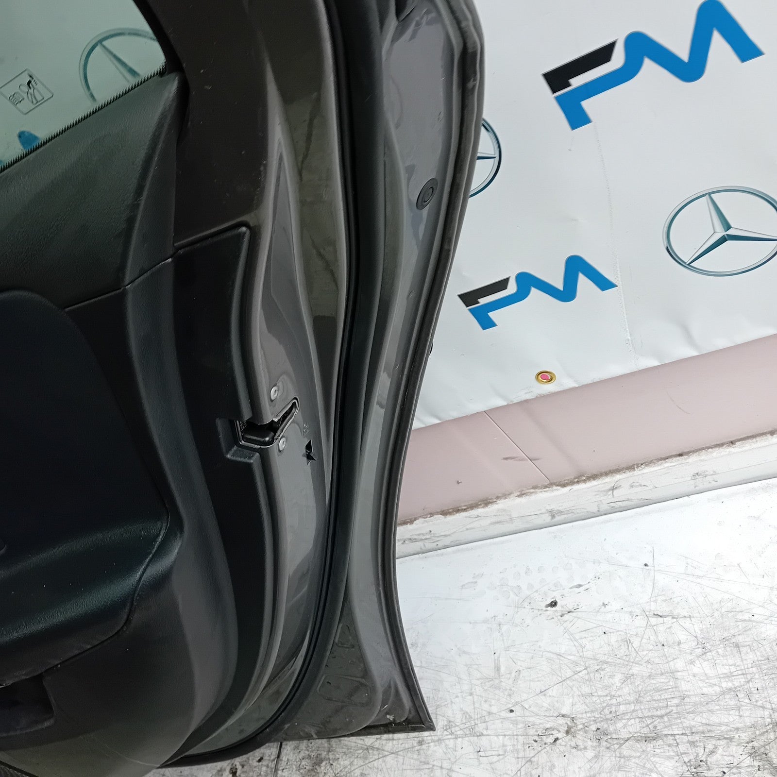 MERCEDES A-CLASS W177 DRIVER  REAR DOOR OSR GREY 2018 ON COMPLETE FMD245