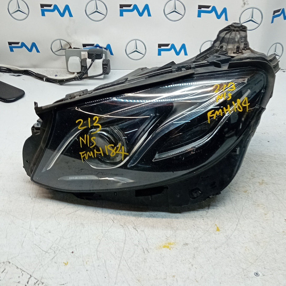 MERCEDES E-CLASS PASSENGER MULTIBEAM COMPLETE HEADLIGHT A2139061704 2016 FMH184