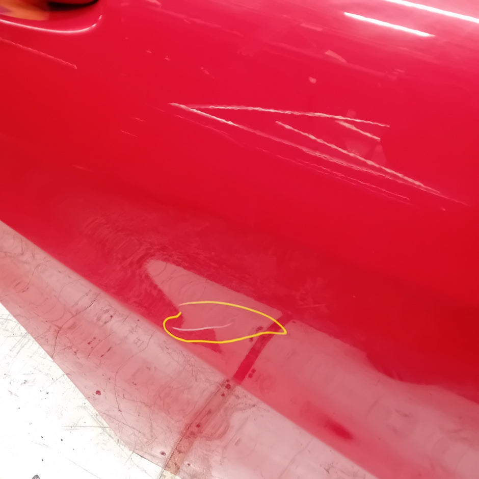 MERCEDES BENZ  A-CLASS W176 DRIVER SIDE REAR DOOR O/S/R RED COMPLETE FMD136