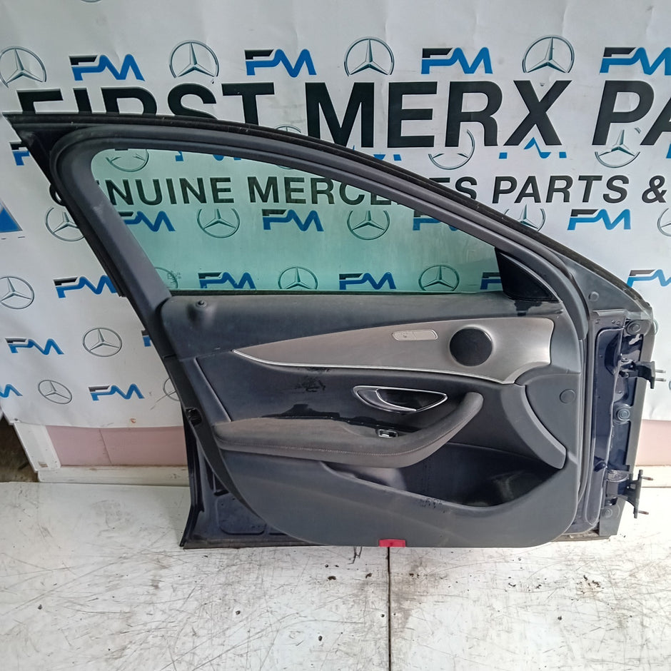MERCEDES E-CLASS W213 SLN PASSENGER FRONT DOOR NSF BLUE 2016 ON COMPLETE FMD200