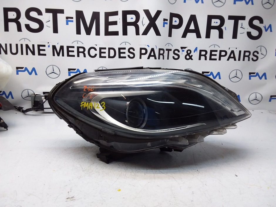 2013 MERCEDES B-CLASS W246 HEADLIGHT DRIVER OS A2468207461 FMH123 (DAMAGED)