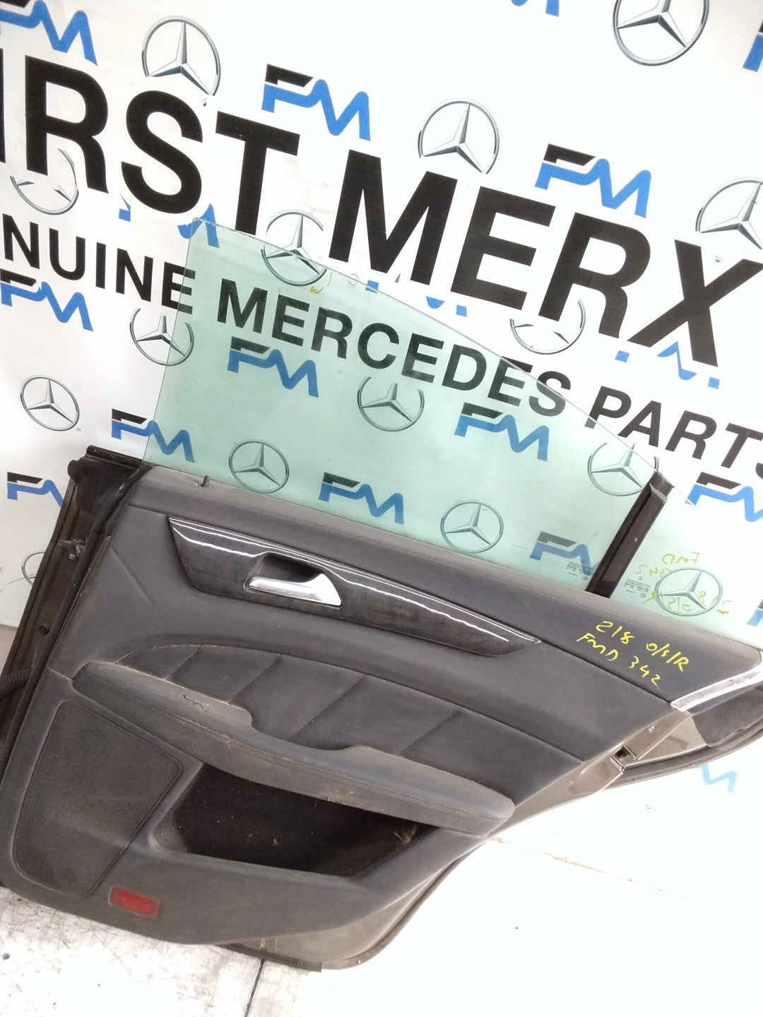 MERCEDES CLS W218 COU DRIVER REAR DOOR OSR BROWN 2018 ON COMPLETE FMD342