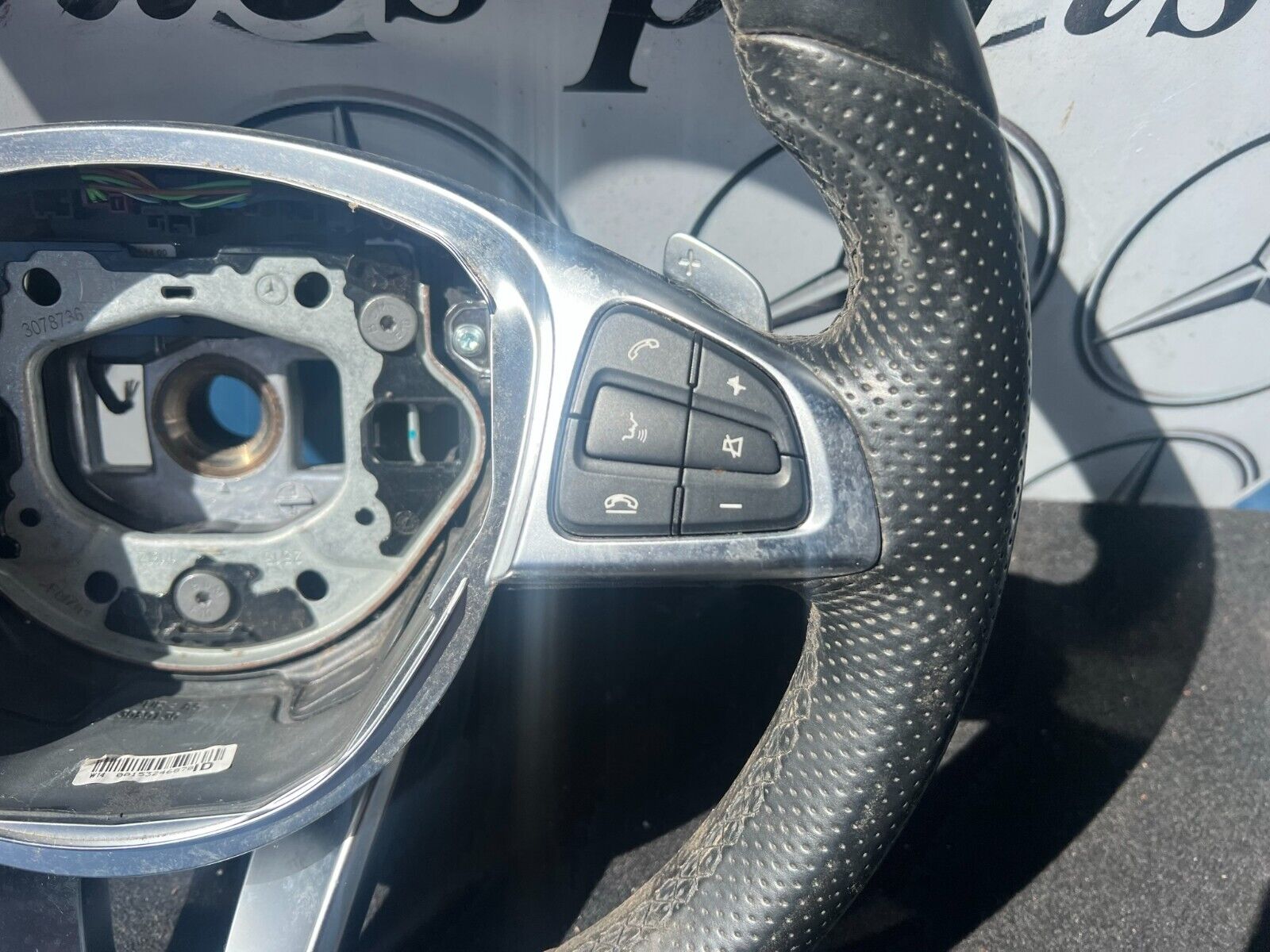 2014-2018 MERCEDES C CLASS W205 STEERING WHEEL WITH PADDLE SHIFTS A0004603803