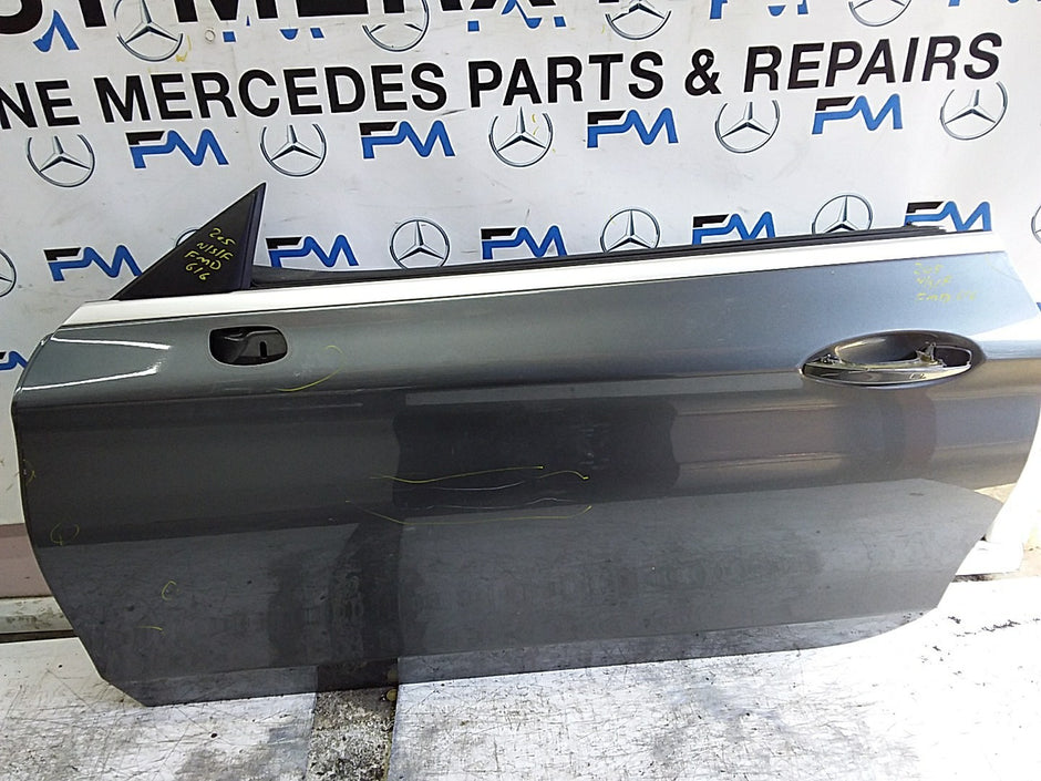 MERCEDES C-CLS C205 COUPE PASSENGER FRONT DOOR NSF GREY 2016 ONW COMPLETE FMD616