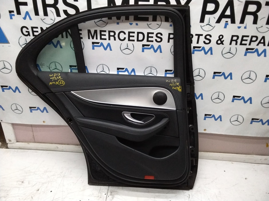 MERCEDES BENZ  E-CLASS W213 PASSENGER SIDE REAR DOOR N/S/R COMPLETE BLACK FMD62
