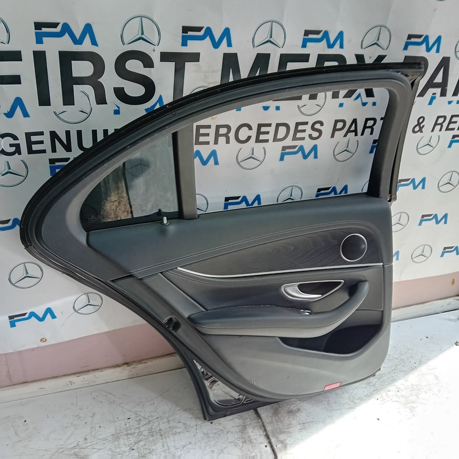 MERCEDES E-CLASS W213 SLN PASSENGER REAR DOOR NSR BLACK 2016 ON COMPLETE FMD218