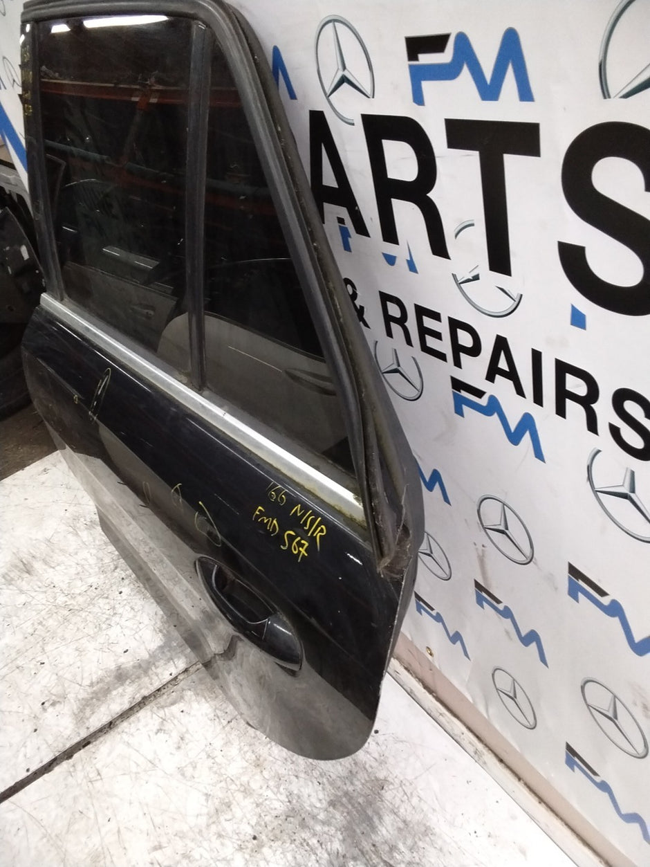 MERCEDES BENZ  M-CLASS W166  PASSENGER REAR DOOR NSR  BLACK 2011-15  FMD567