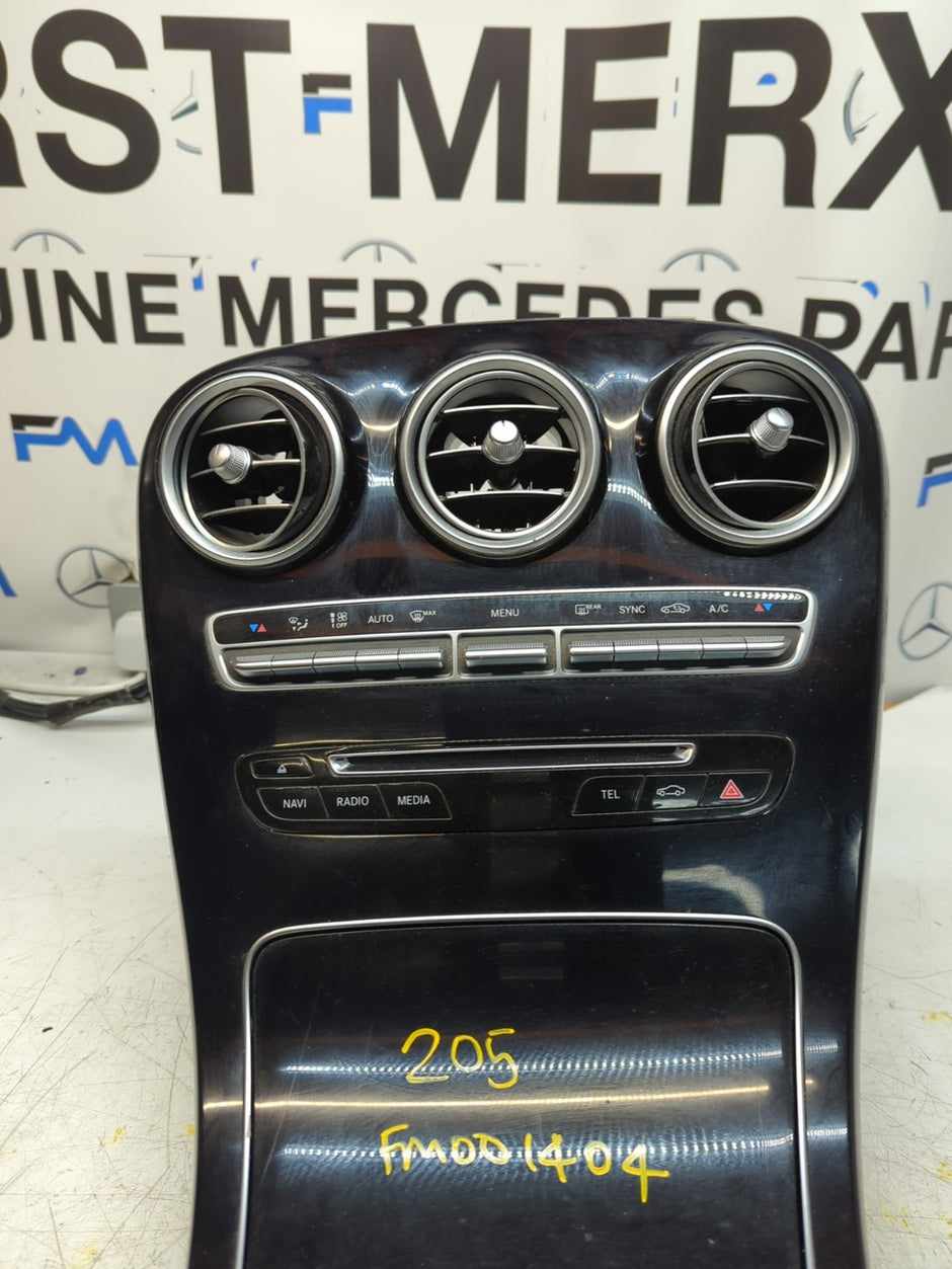  MERCEDES E-CLASS W205 CENTRE CONSOLE + 3 AIR VENT A2054402032 FM001404