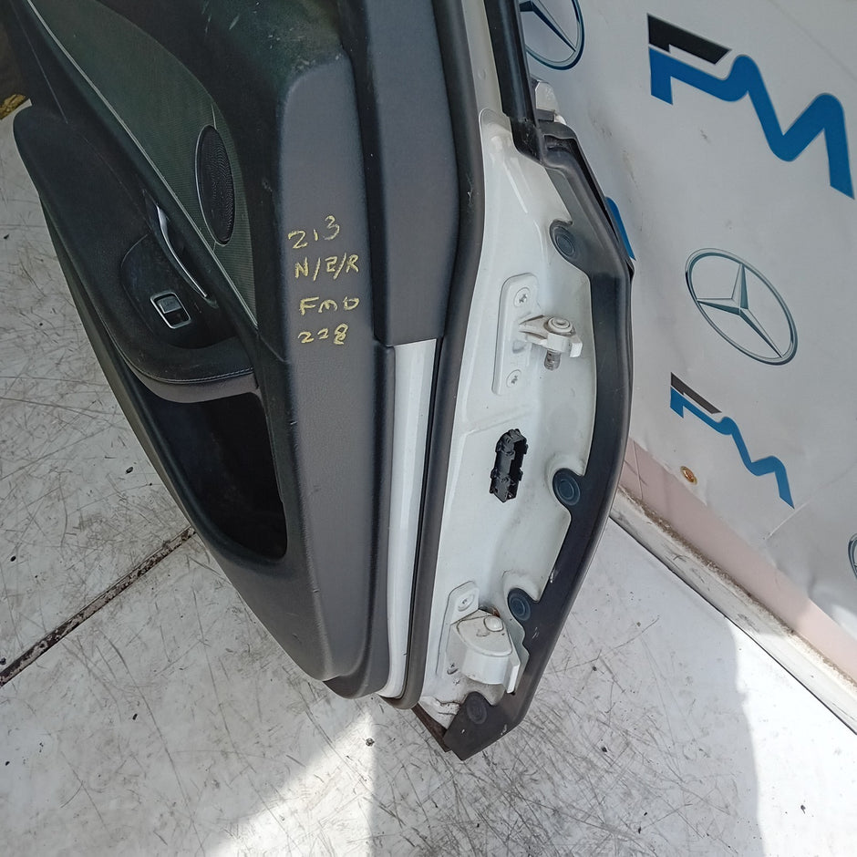 MERCEDES E-CLASS S213 EST PASSENGER REAR DOOR NSR WHITE 2016 ON COMPLETE FMD228