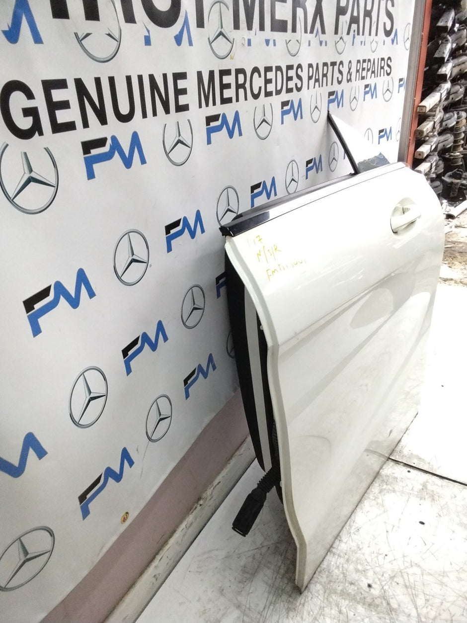 MERCEDES CLA W117 PASSENGER REAR DOOR NSR WHITE 2013-19 COMPLETE FMD300