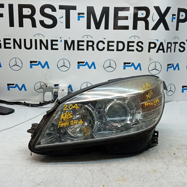 MERCEDES BENZ C-CLASS W204 PASSENGER SIDE NS HEADLIGHT 2012 A2048208561 FMH194