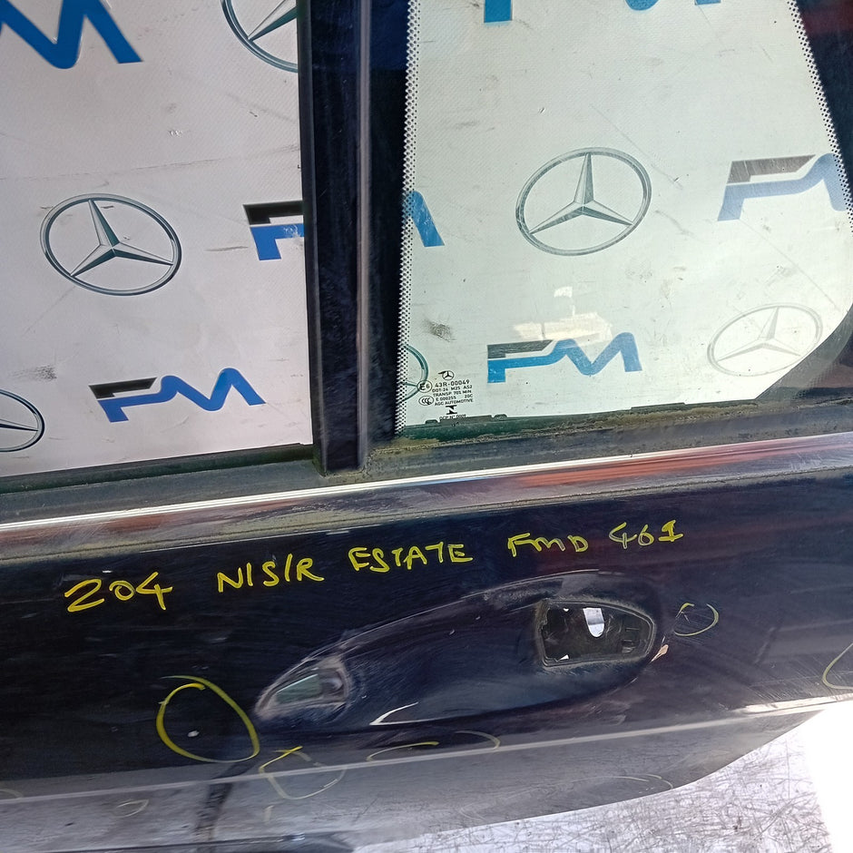 MERCEDES BENZ  C-CLASS W204 EST PASSENGER REAR DOOR NSR BLACK 2008-14 FMD461