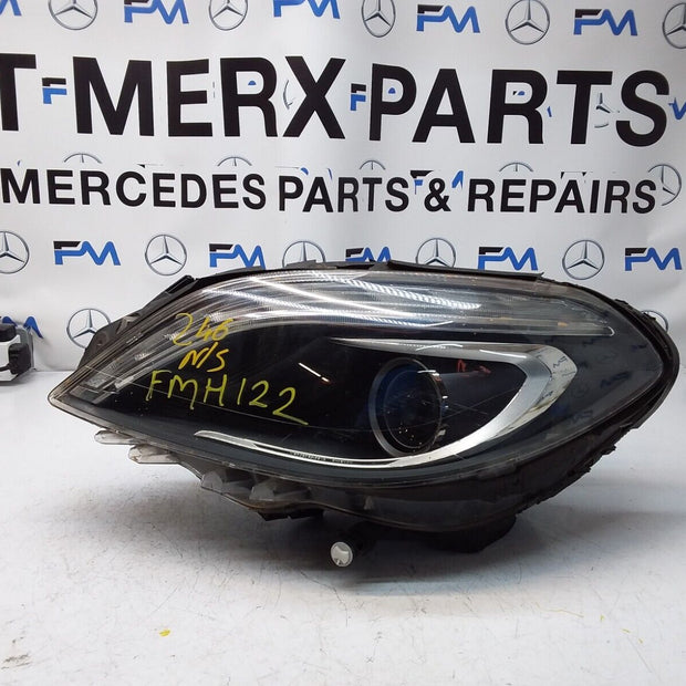 2013 MERCEDES B-CLASS W246 HEADLIGHT PASSENGER NS A2468207361 FMH122 (DAMAGED)