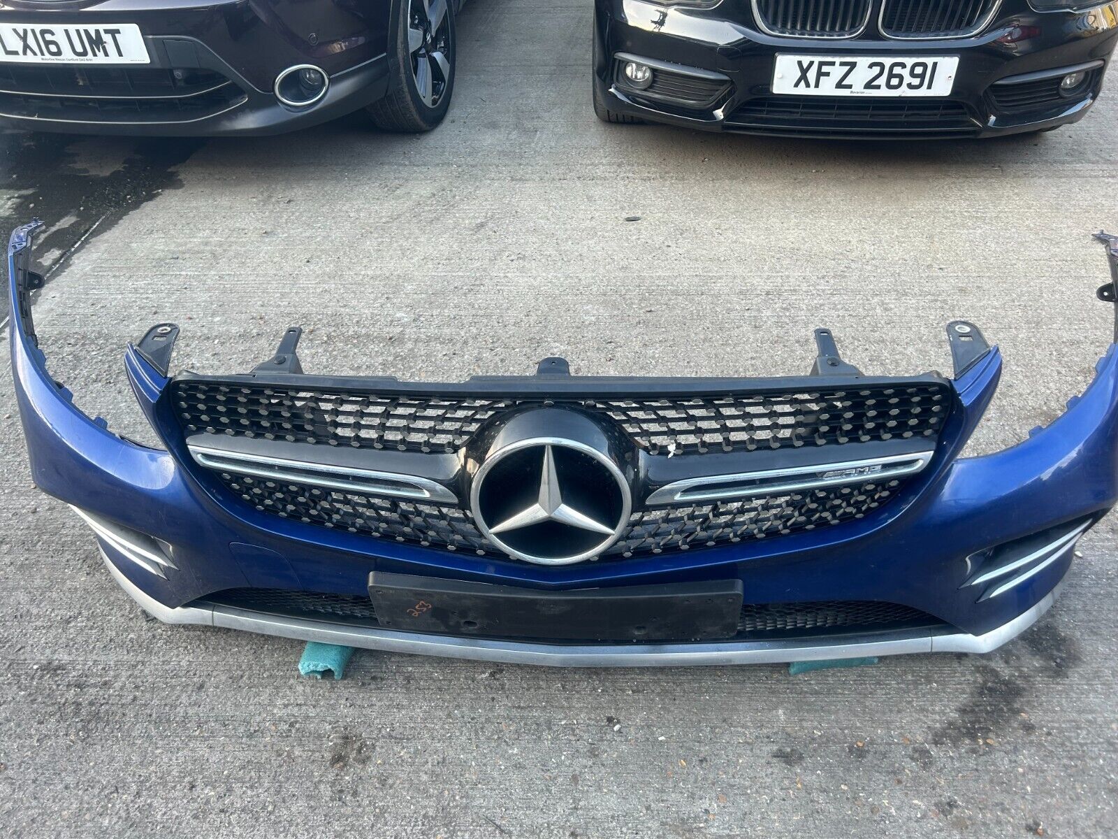 MERCEDES BENZ GLC 43 W253 FRONT BUMPER 2015-2019 (BLUE)