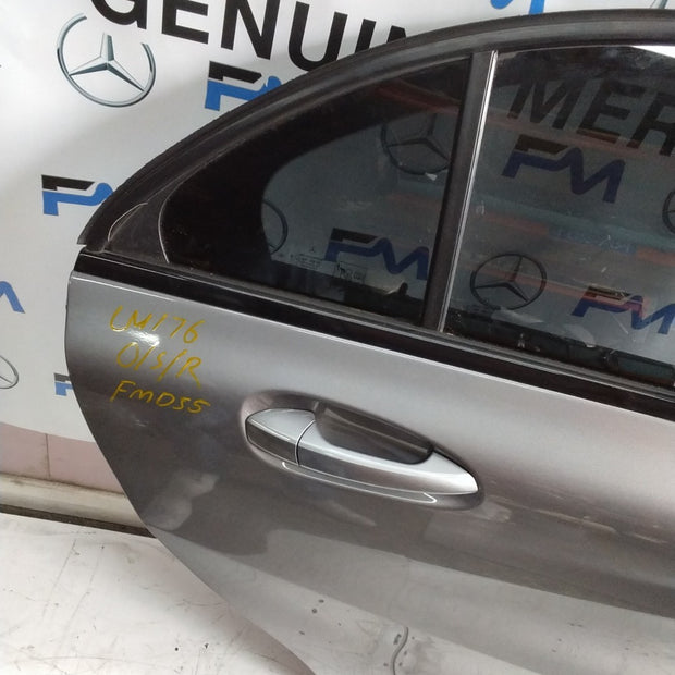 MERCEDES BENZ  A-CLASS W176 DRIVER SIDE REAR DOOR N/S/R COMPLETE GREY FMD55