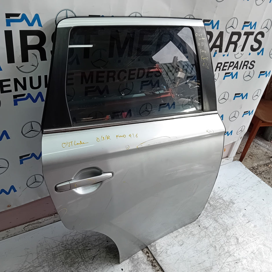 MITSUBISHI OUTLANDER MK3 DRIVER SIDE REAR DOOR OSR 2013 SILVER FMD416